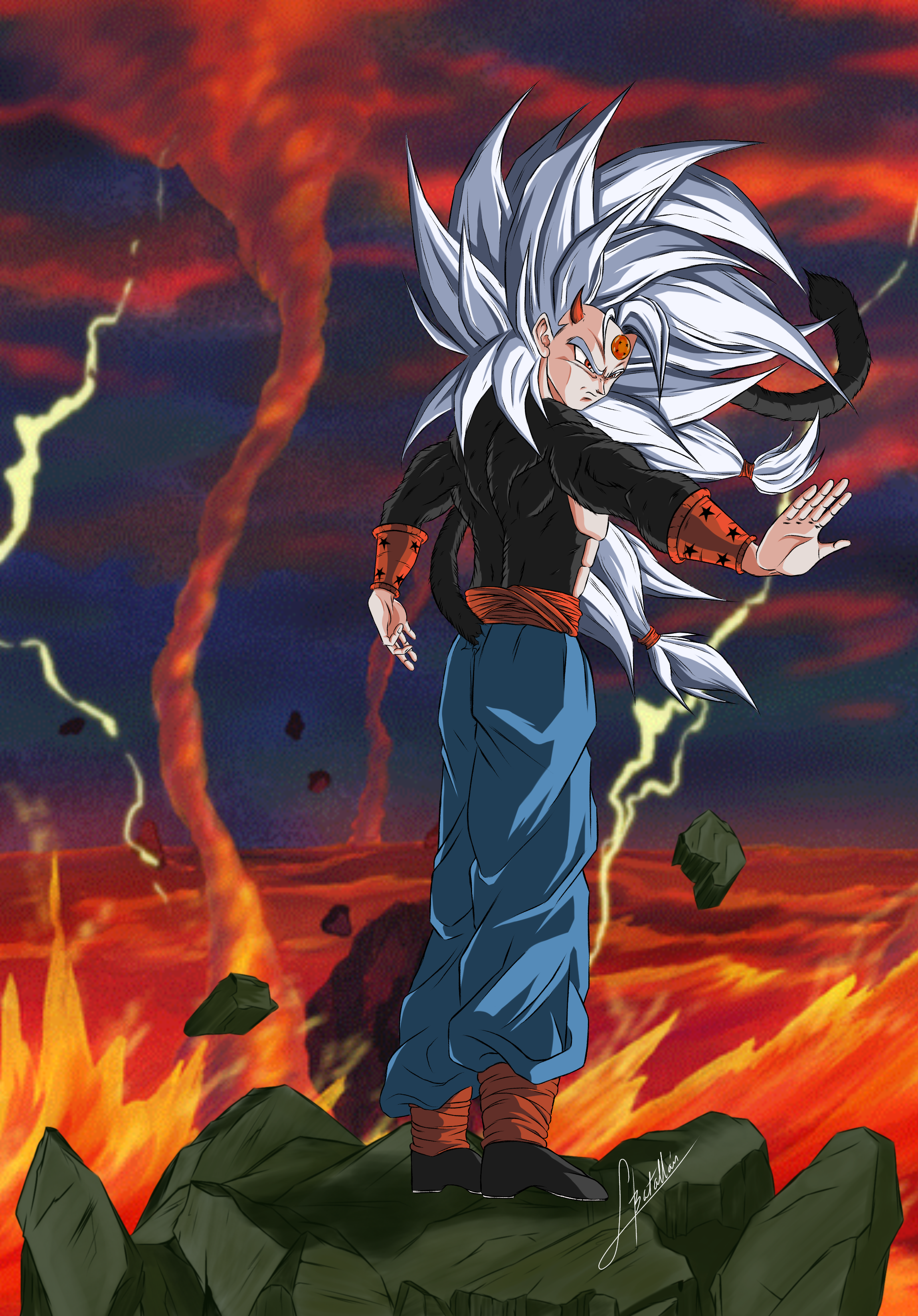 Goku super Saiyan 6  Dragon ball super art, Anime dragon ball super,  Dragon ball art