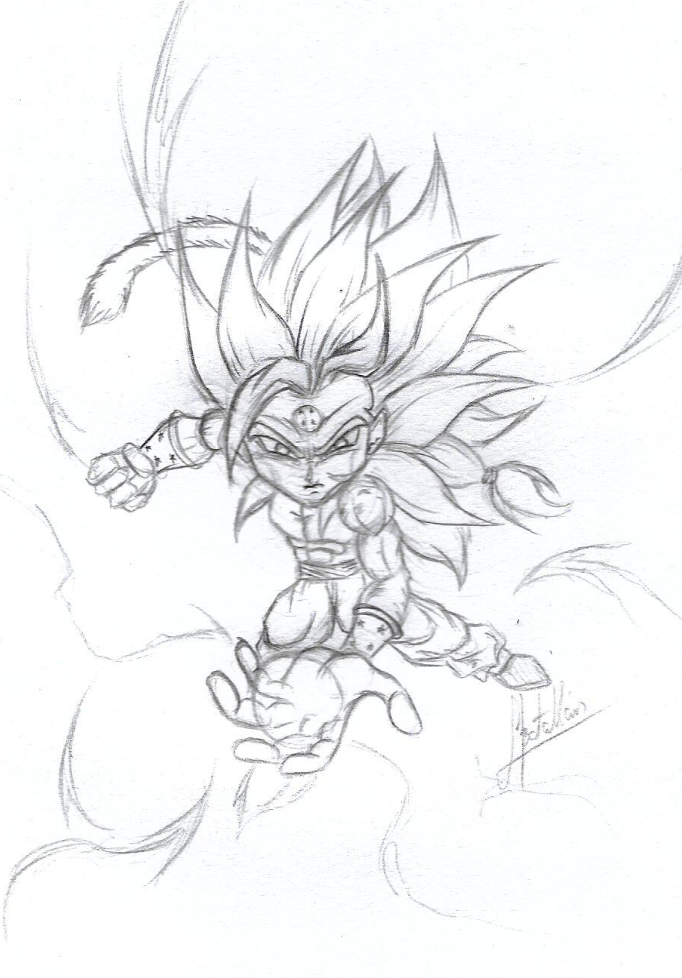 Goku SSJ Chibi (Dragon Ball Z) para colorir by PoccnnIndustriesPT on  DeviantArt