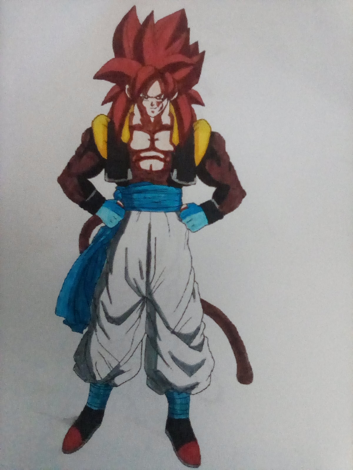 Gogeta Jr (Super Saiyan 4) by KedarCockings on DeviantArt