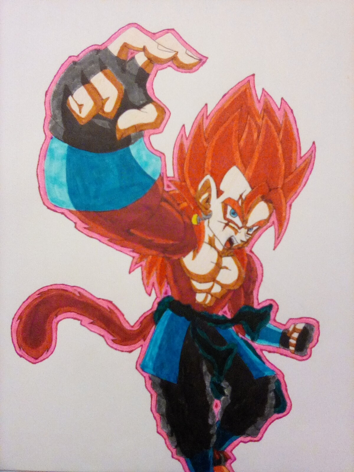 Gogeta Jr (Super Saiyan 4) by KedarCockings on DeviantArt