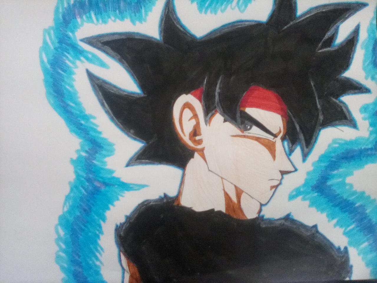 Goku Jr (Ultra Instinct -Omen-) Redraw by KedarCockings on DeviantArt