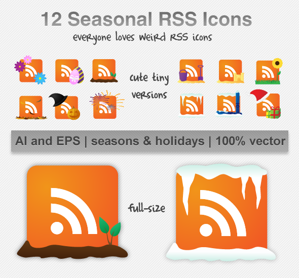 Seasonal RSS Icons