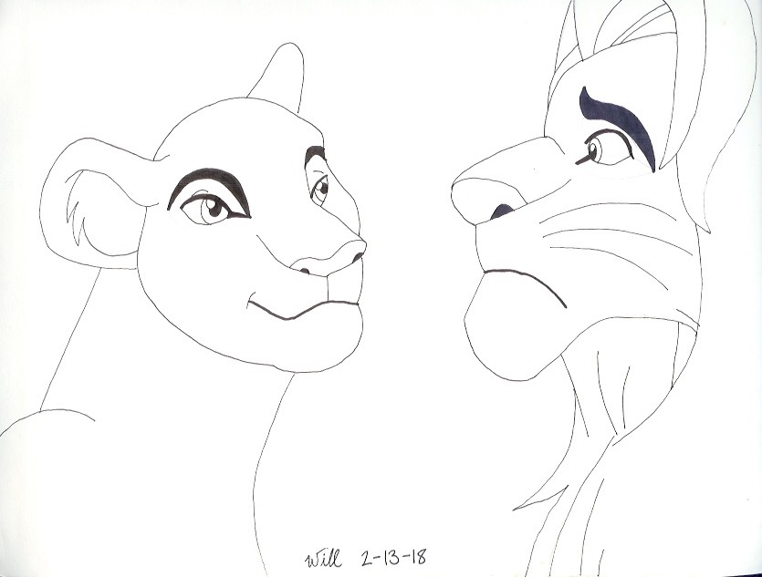 Simba and Nala by Keyan-the-Eagle144 on DeviantArt