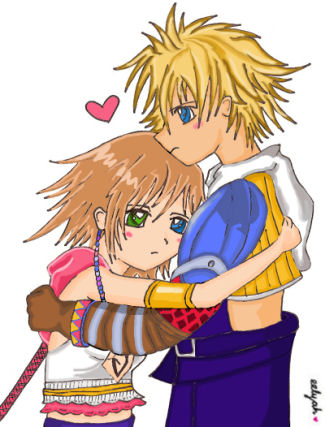 Chibi Yuna and Tidus