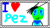 I love Pez stamp