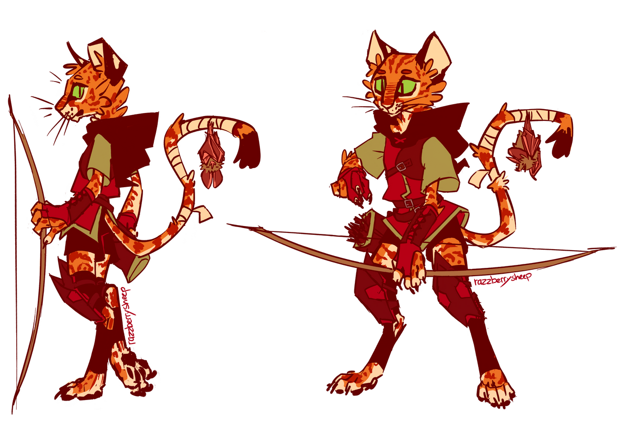 Tabaxi Ranger Token Tabaxi Ranger by razzberrysheep on DeviantArt