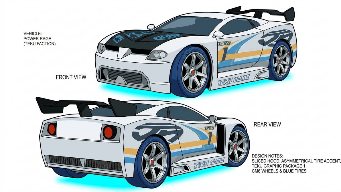 Selecta Rage Front AcceleRacers Power Rage Front View and Back View. by Sonicsleeper on ...