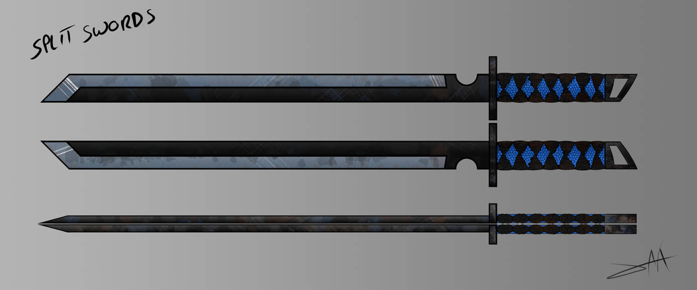 Split Swords by AnbuKakashiSensei on DeviantArt