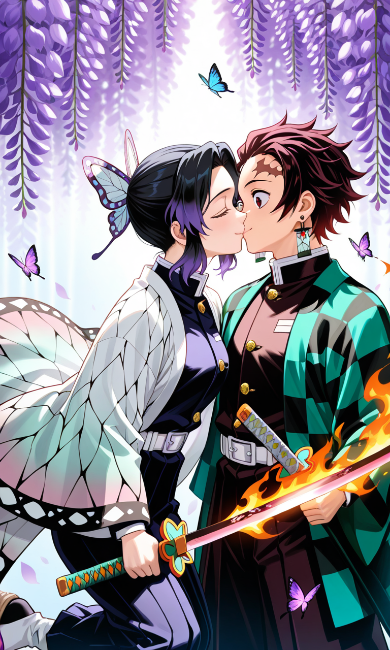 Tanjiro x Shinobu by alomia95 on DeviantArt