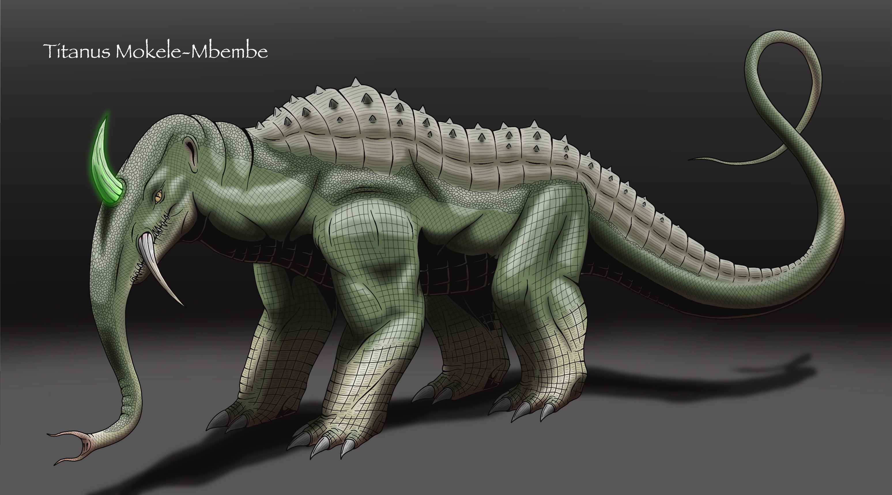 Titanus Mokele-Mbembe - Godzilla: KOTM Concept by DjayMasi on