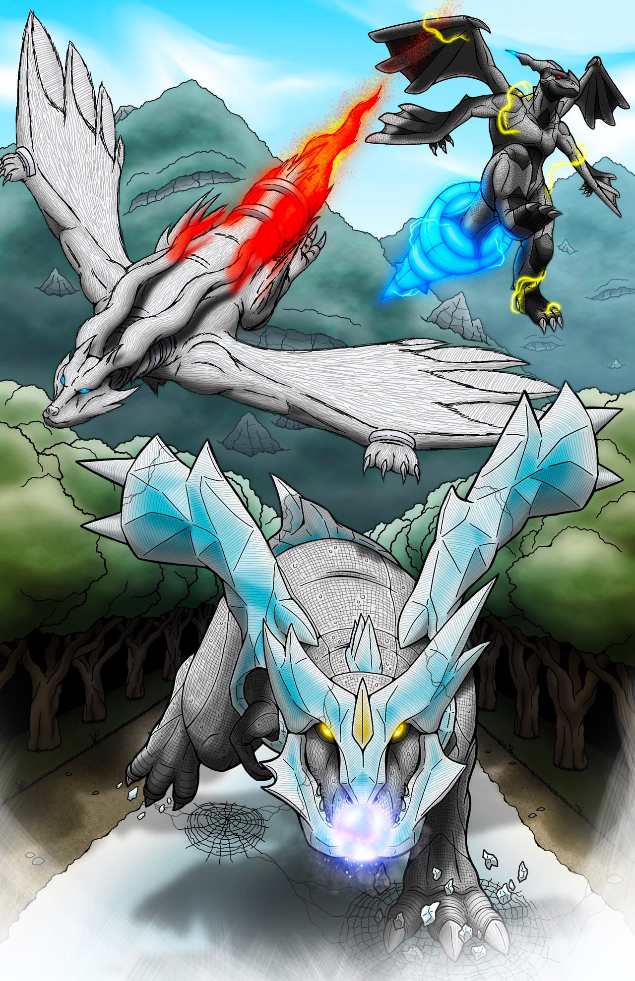 Pokémon-Fanpage - This is legendary Trio Tao. Trio consists of