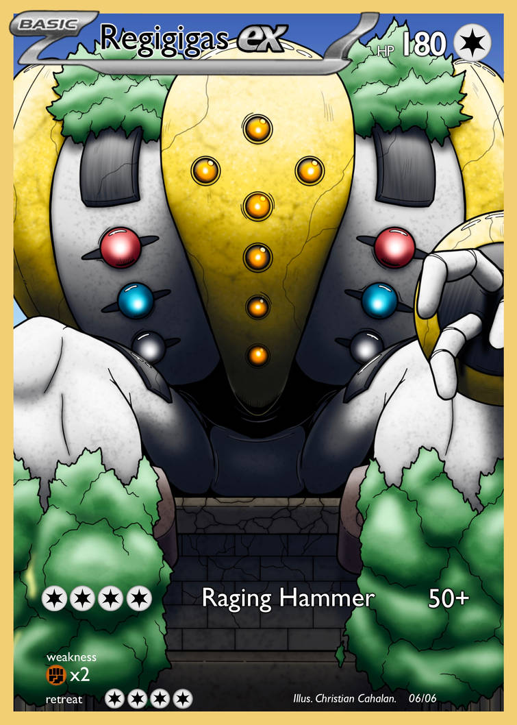 pokemon card regigigas ex & Legendary Giants - Regidrago - Regieleki - Regice - Regirock - Registeel All cards will be carefully packed for safe transit REGIGIGAS by Christiancahalan on DeviantArt