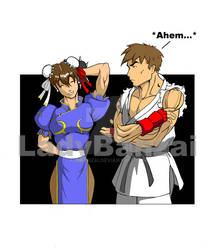 Ryu and Chun Li: Do you mind?