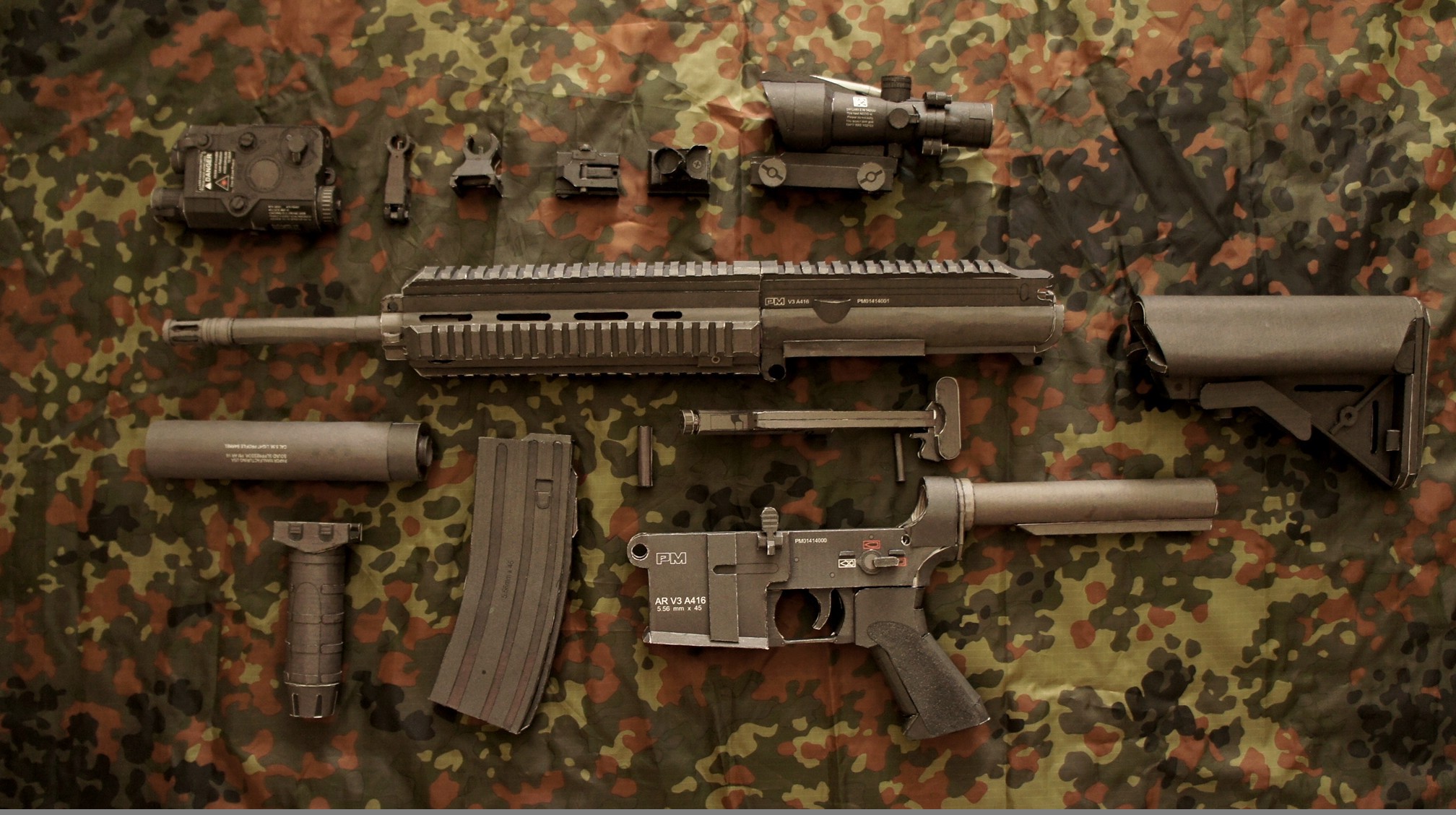 PM AR V3A416 Disassembled