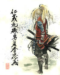 Blond Girl Samurai