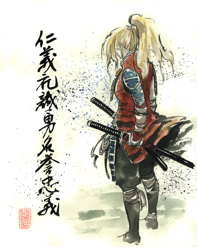 Blond Girl Samurai