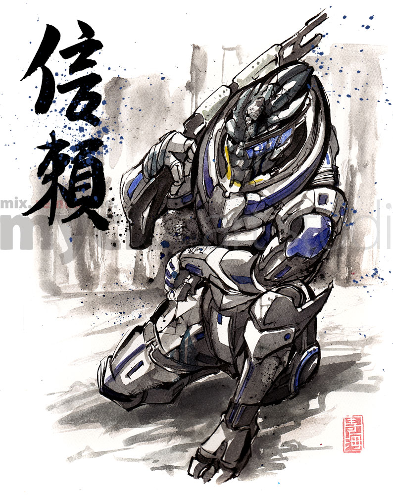 Garrus Sumie style