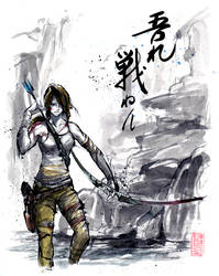 Lara Croft Sumie Style