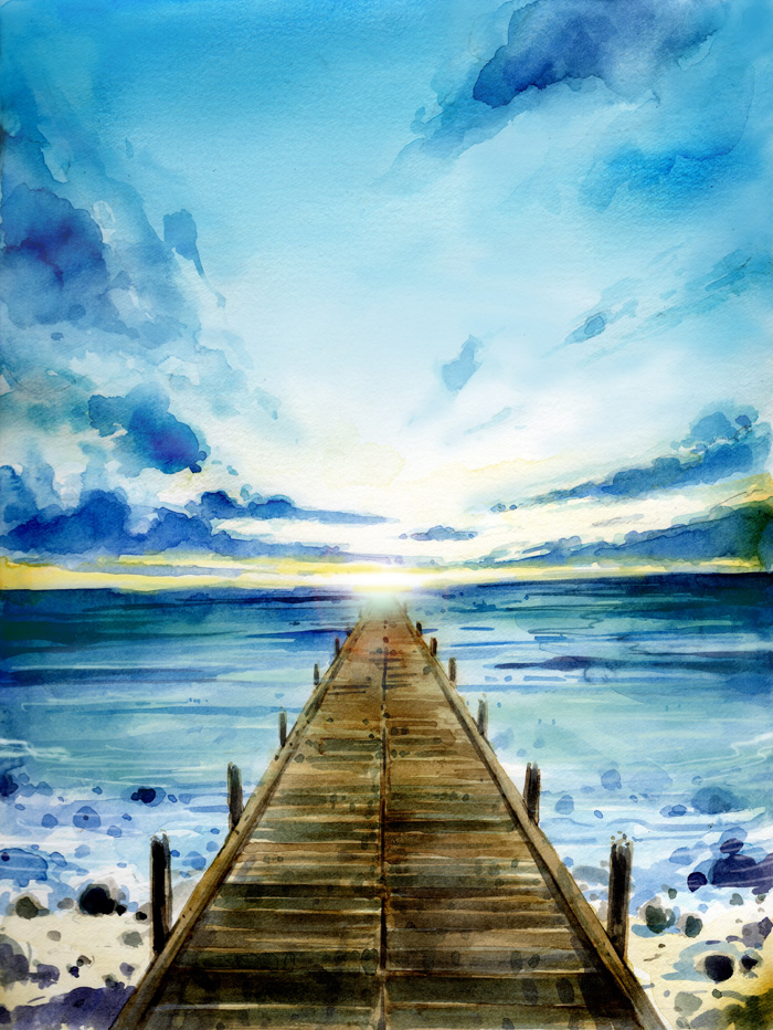 A background painting for a pamphlet by MyCKs on DeviantArt
