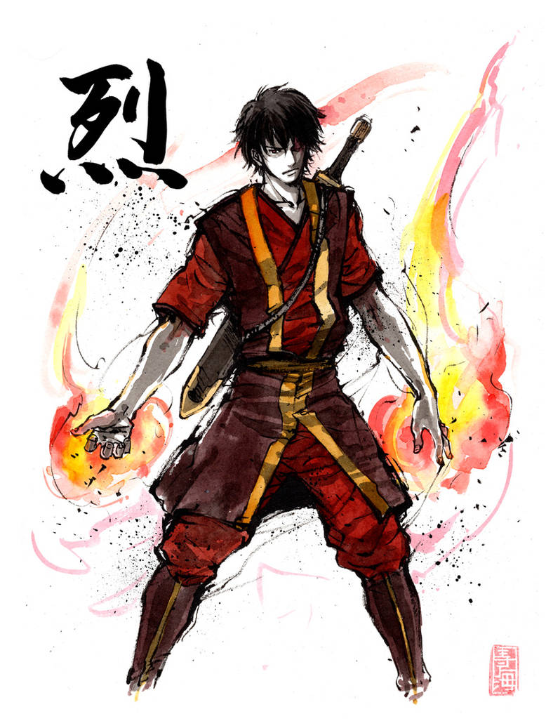 Zuko Color Pattern Zuko with calligraphy by MyCKs on DeviantArt