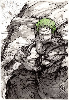 Zoro sumi art