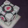 Pepakura Companion Cube in 3D