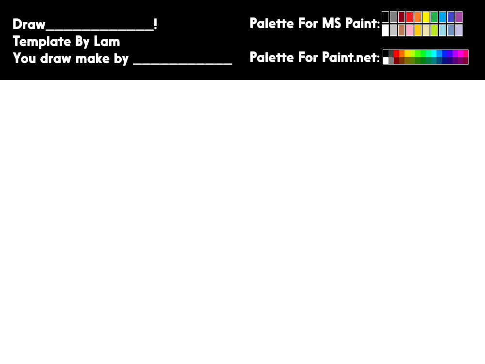 Draw Template Draw Template by LDL123onDevART on DeviantArt