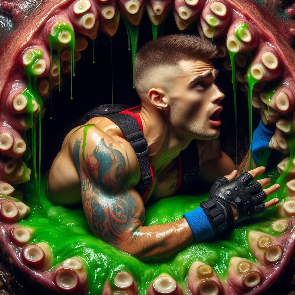 Slimed Meat Maw full of slime and meat by SimBuscus on DeviantArt