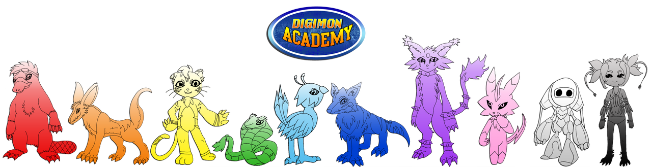 Digimon Academy: Digimon Cast Collage