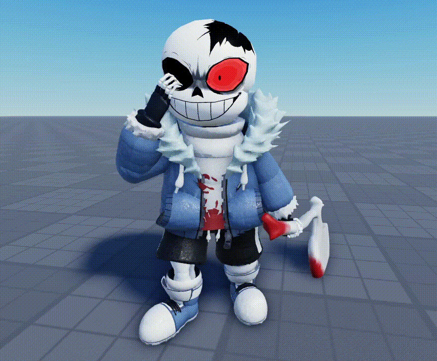 Horror sans idle Animation ( Enraged/Hungry) by UndertaleStringed on ...
