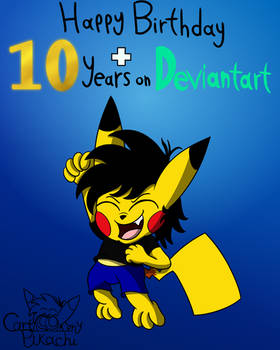 Birthday celebration + 10 years on Deviantart