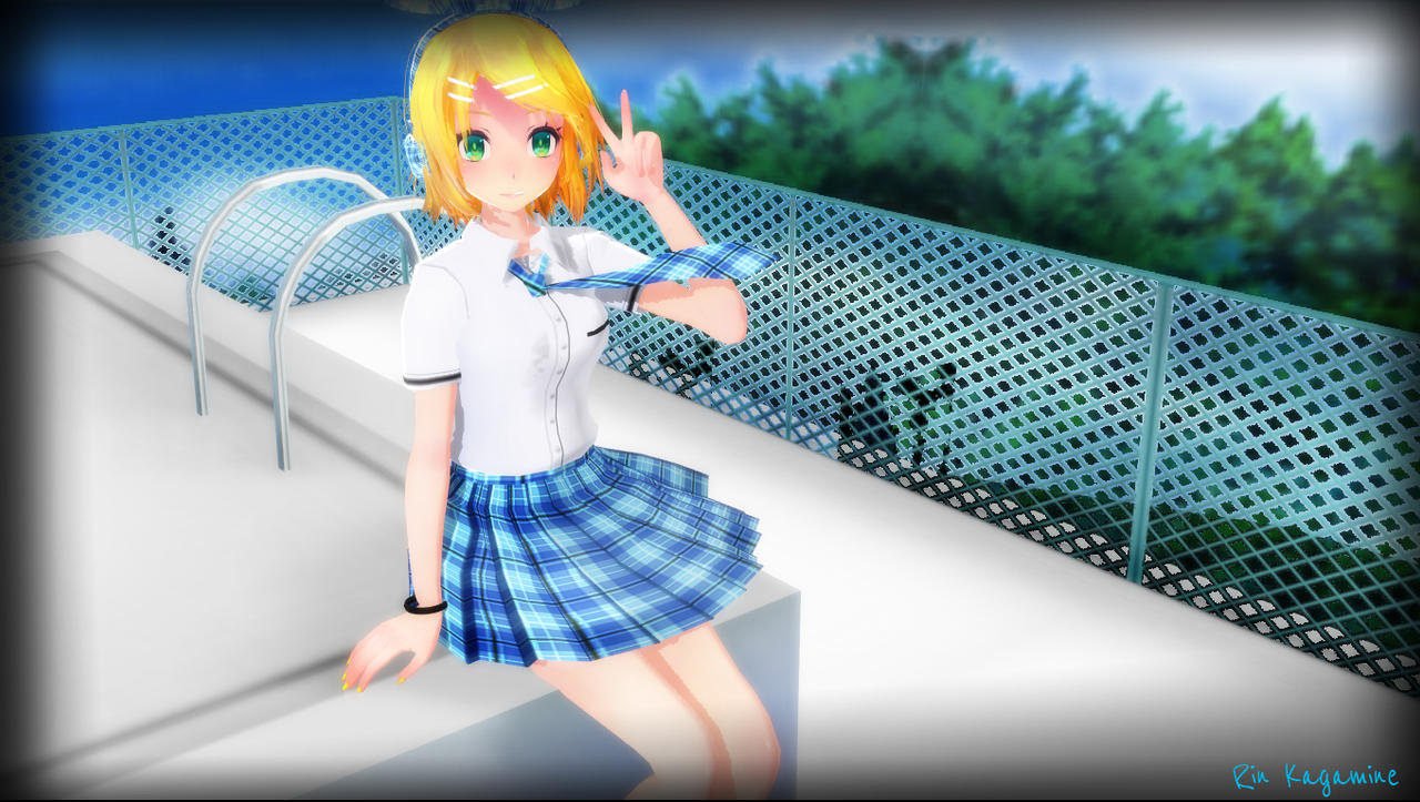 MMD- Rin School by otaku02neko on DeviantArt