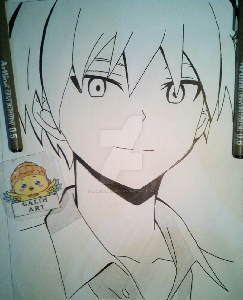 Drawing Karma From Anime Assassination Classroom By Galihartcore On.