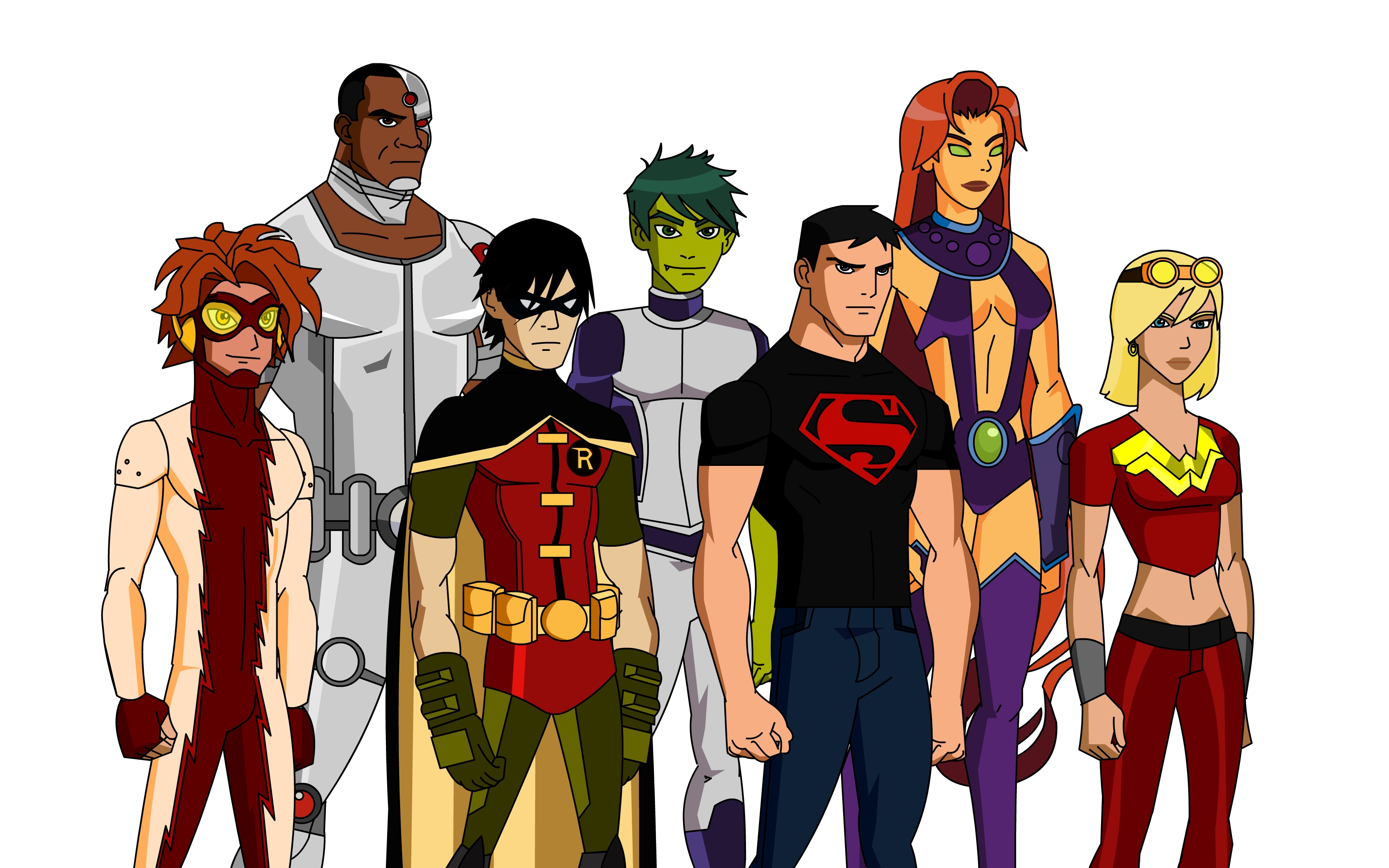 New Teen Titans Cartoon Design by superknightal on DeviantArt