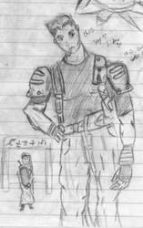 Chris Redfield comic style