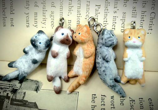 Kitten pendants in various coats