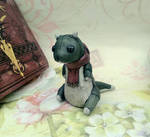 Dingy Carnosaur plush from clay by Creatures-and-Kim