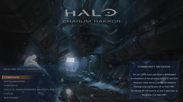 Halo: Charum Hakkor Main Menu