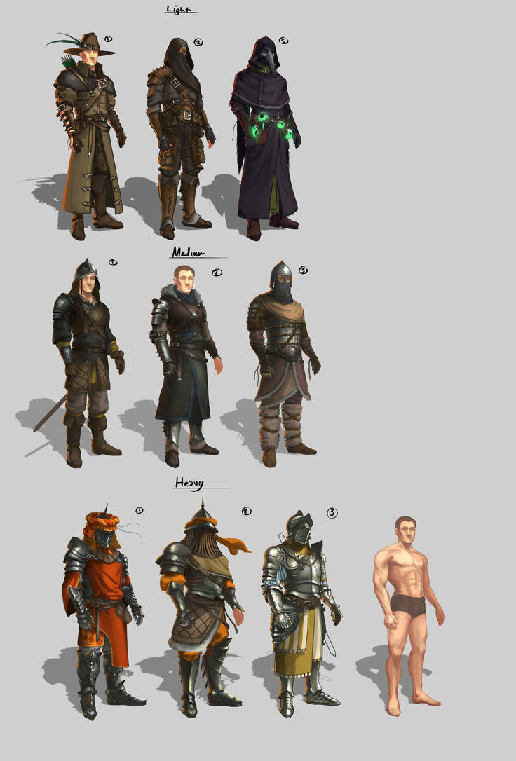 fantasy armour sets by thatnickid on DeviantArt