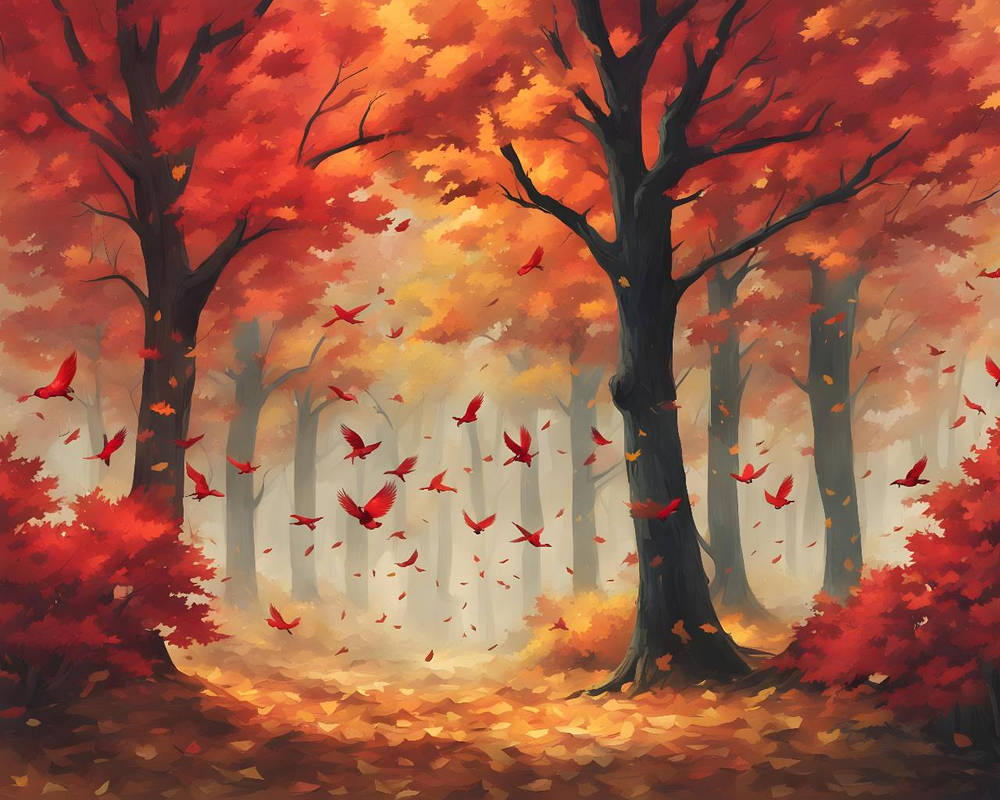 Autumn wallpaper by robergeAI on DeviantArt