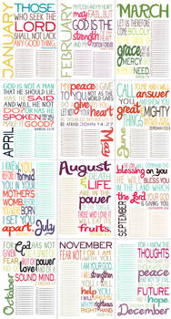 2011 Bible Verse Calendar