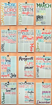 2011 Bible Verse Calendar 2