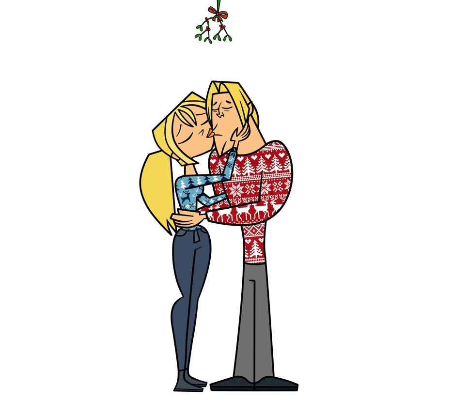 Kiss Under The Mistletoe Bridgette And Geoff By RachelTD On DeviantArt kiss-under-the-mistletoe-bridgette-and-geoff-by-racheltd-on-deviantart