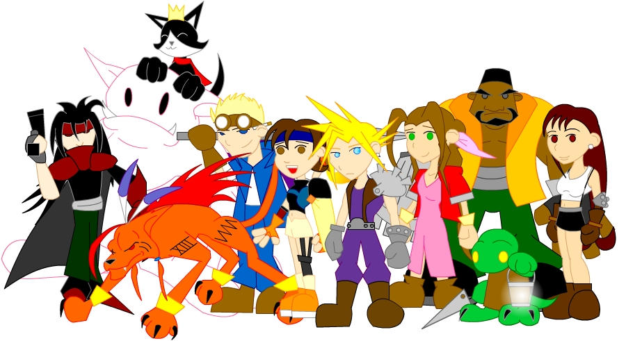 Final Fantasy VII Models by LegendaryFrog on DeviantArt