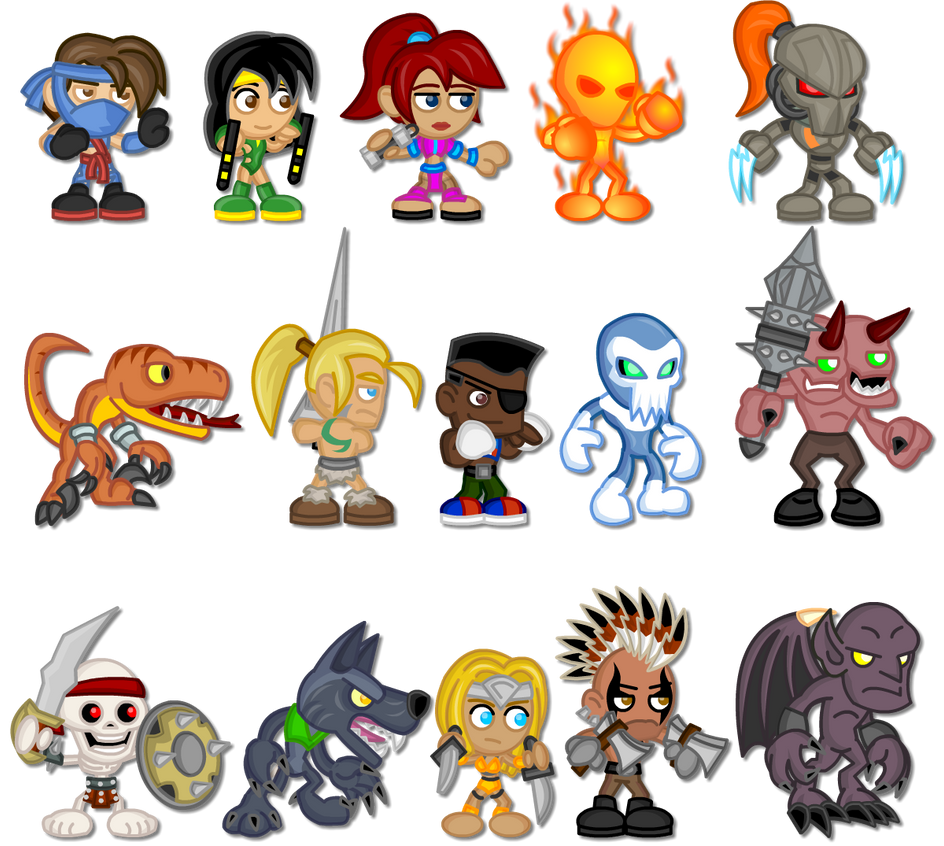 Classic Killer Instinct Chibis by LegendaryFrog