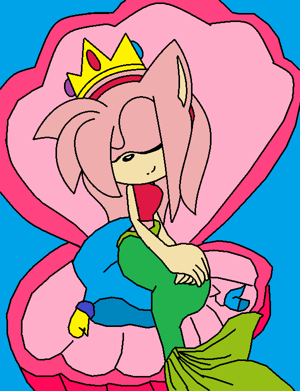 Amy Rose as a Mermaid 1