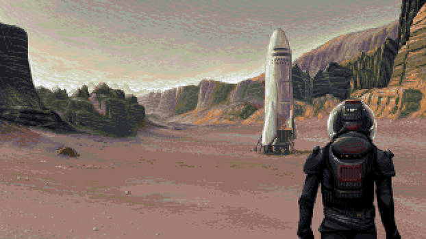 Pixel Art - Red Planet