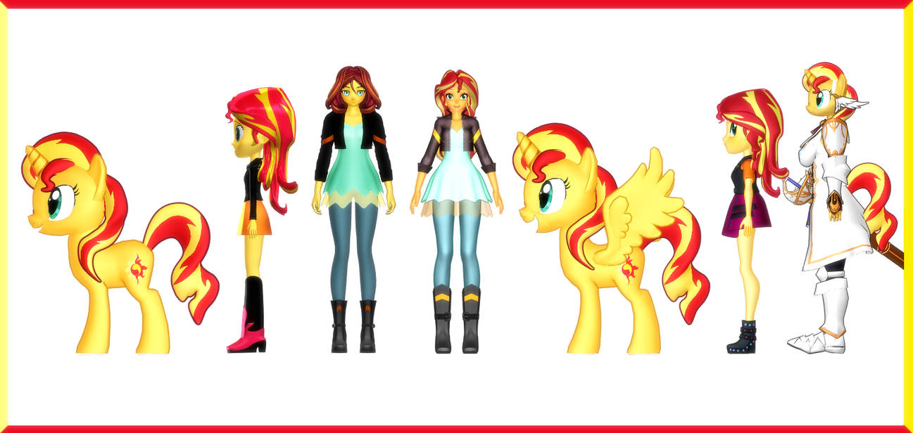 Evolution of Sunset Shimmer.....In MMD by Mario-McFly on DeviantArt