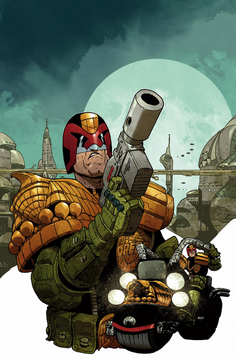 Judge Dredd #1 Carlos Ezquerra color cover