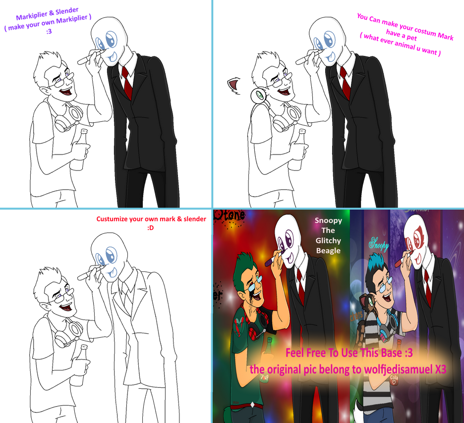 Markiplier and Slender ( Base ) by GlitchyDoggoSnoopy on DeviantArt